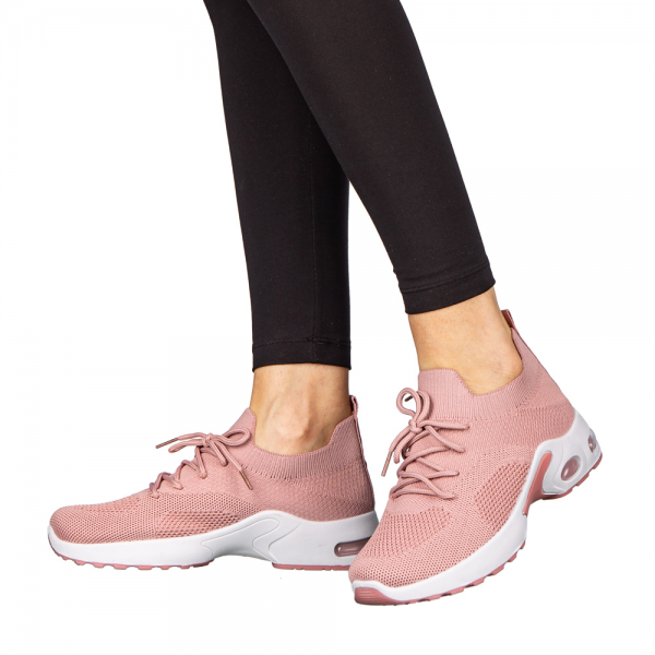 Дамски спортни обувки розови  от текстилен материал  Fepa - Kalapod.bg
